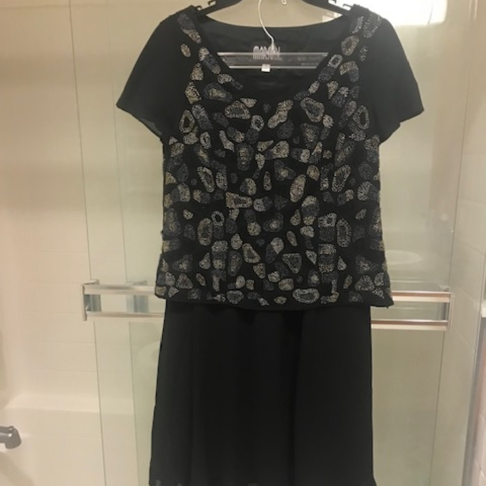 Marsoni Evening Beaded Top Skirt Set